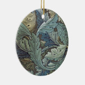 William Morris Acanthus Sage Blume Floral Botanic Keramik Ornament (Rechts)