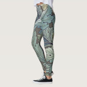 William Morris Acanthus Sage Blume Floral Botanic Leggings (Links)