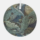 William Morris Acanthus Sage Blume Floral Botanic Ornament Aus Glas (Rückseite)