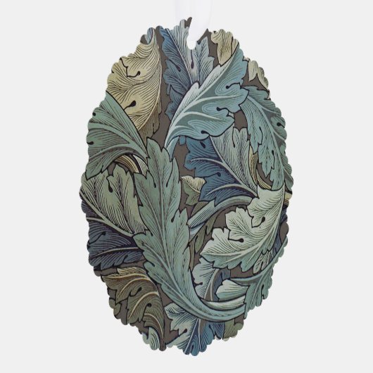 William Morris Acanthus Sage Blume Floral Botanic Ornament Karte (Rechts)