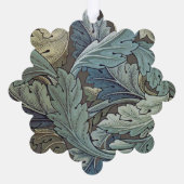 William Morris Acanthus Sage Blume Floral Botanic Ornament Karte (Rückseite)