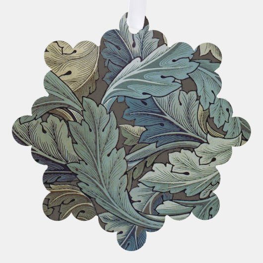 William Morris Acanthus Sage Blume Floral Botanic Ornament Karte (Vorderseite)