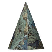 William Morris Acanthus Sage Blume Floral Botanic Partyhütchen (Rückseite)