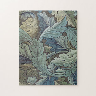 William Morris Acanthus Sage Blume Floral Botanic Puzzle