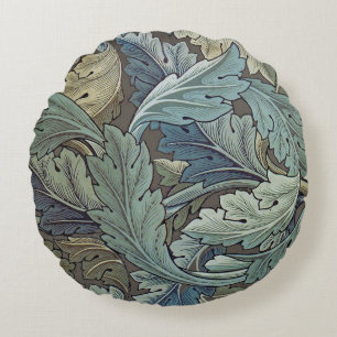 William Morris Acanthus Sage Blume Floral Botanic Rundes Kissen