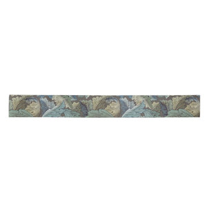 William Morris Acanthus Sage Blume Floral Botanic Satinband