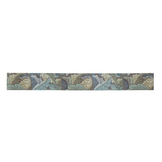 William Morris Acanthus Sage Blume Floral Botanic Satinband (Vorderseite)