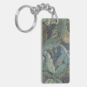 William Morris Acanthus Sage Blume Floral Botanic Schlüsselanhänger (Vorderseite links)