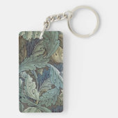 William Morris Acanthus Sage Blume Floral Botanic Schlüsselanhänger (Rückseite)