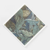 William Morris Acanthus Sage Blume Floral Botanic Serviette (Ecke)