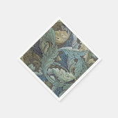 William Morris Acanthus Sage Blume Floral Botanic Serviette (Ecke)