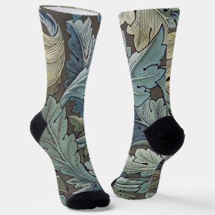 William Morris Acanthus Sage Blume Floral Botanic Socken