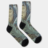 William Morris Acanthus Sage Blume Floral Botanic Socken (Rechts)