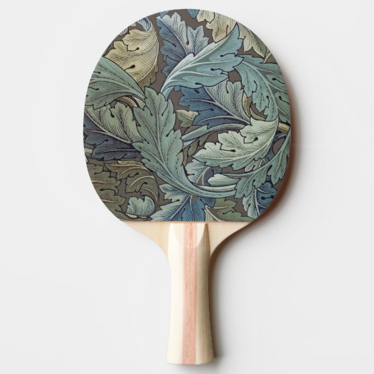 William Morris Acanthus Sage Blume Floral Botanic Tischtennis Schläger (Rückseite)
