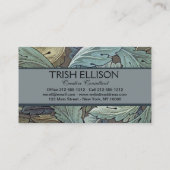 William Morris Acanthus Sage Blume Floral Botanic Visitenkarte (Rückseite)