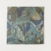 William Morris Acanthus Sage Blume Floral Botanic Wandteppich (Vorderseite (Horizontal))