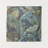 William Morris Acanthus Sage Blume Floral Botanic Wandteppich (Vorderseite)