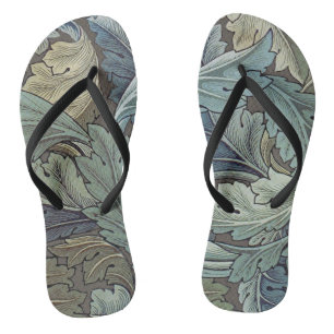 William Morris Acanthus Salbei-Blumen-Blumen- Bota Badesandalen