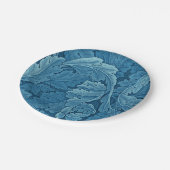 William Morris Acanthus Vintag Blue Pappteller (Schrägansicht)
