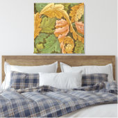 William Morris Acanthus Vintag Floral Leinwanddruck (Insitu (Schlafzimmer))