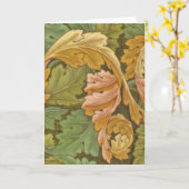 William Morris Acanthus Vintage Floral Karte (Gelbe Blume)