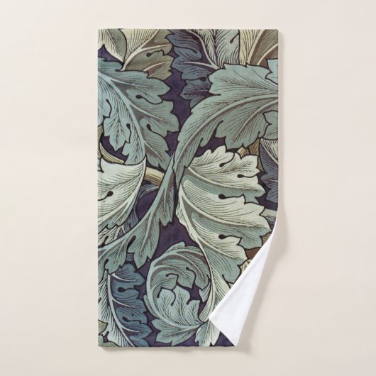William Morris Acanthus Wallpaper Blätter Badhandtuch Set (Handtuch)