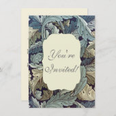 William Morris Acanthus Wallpaper Blätter Einladung (Vorne/Hinten)