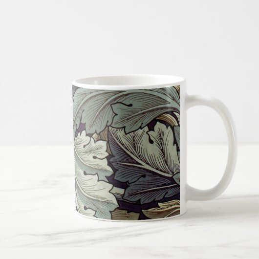 William Morris Acanthus Wallpaper Blätter Kaffeetasse (Rechts)