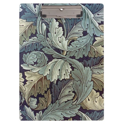 William Morris Acanthus Wallpaper Blätter Klemmbrett (Vorderseite)