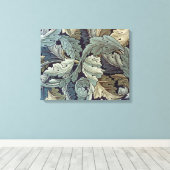 William Morris Acanthus Wallpaper Blätter Leinwanddruck (Insitu (Holzboden))