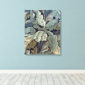 William Morris Acanthus Wallpaper Blätter Leinwanddruck (Insitu (Holzboden))