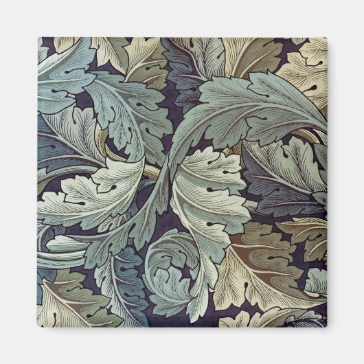 William Morris Acanthus Wallpaper Blätter Magnet (Vorne)
