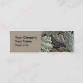 William Morris Acanthus Wallpaper Blätter Mini Visitenkarte (Vorderseite)