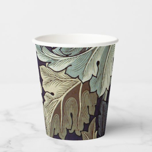 William Morris Acanthus Wallpaper Blätter Pappbecher (Vorderseite)