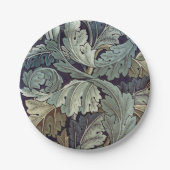 William Morris Acanthus Wallpaper Blätter Pappteller (Vorderseite)