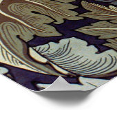 William Morris Acanthus Wallpaper Blätter Poster (Ecke)