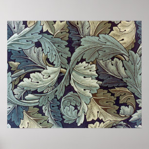 William Morris Acanthus Wallpaper Blätter Poster