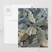 William Morris Acanthus Wallpaper Blätter Postkarte (Vorne/Hinten)