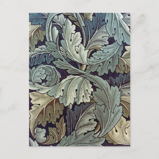 William Morris Acanthus Wallpaper Blätter Postkarte (Vorderseite)