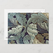 William Morris Acanthus Wallpaper Blätter Postkarte (Vorne/Hinten)