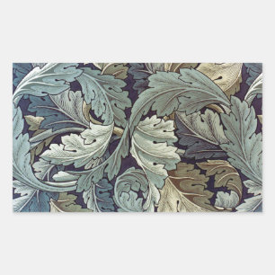 William Morris Acanthus Wallpaper Blätter Rechteckiger Aufkleber
