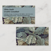 William Morris Acanthus Wallpaper Blätter Visitenkarte (Vorne/Hinten)