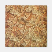 William Morris Acathus Brown Autumn Leaves Magnet (Vorne)