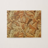 William Morris Acathus Brown Autumn Leaves Puzzle (Horizontal)