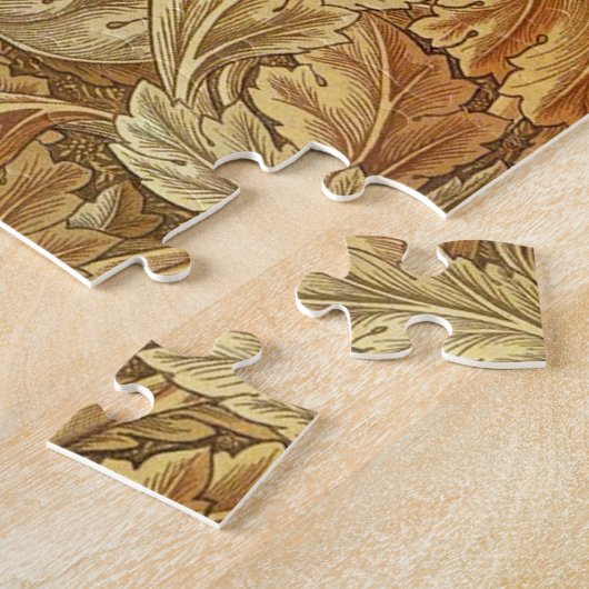 William Morris Acathus Brown Autumn Leaves Puzzle (Seite)