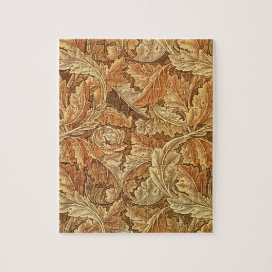 William Morris Acathus Brown Autumn Leaves Puzzle (Vertikal)