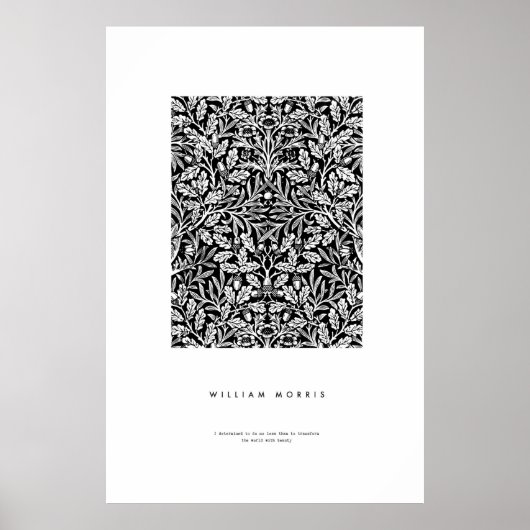 William Morris Acorn Print Poster (Vorne)
