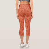 William Morris Acorn Wallpaper Nature Design Capri Leggings (Rückseite)