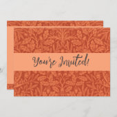 William Morris Acorn Wallpaper Nature Design Einladung (Vorne/Hinten)