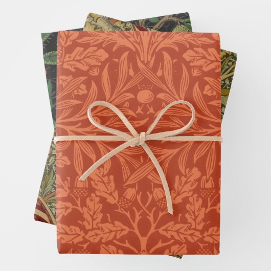 William Morris Acorn Wallpaper Nature Design Geschenkpapier Set (Beispiel)
